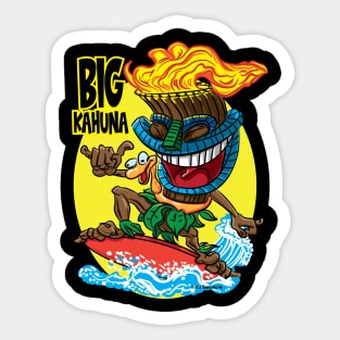 Big Kahuna Tiki Surfer Sticker